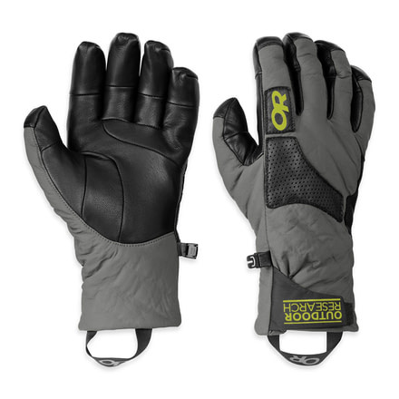 Outdoor Research Lodestar Glove - Mens-Pewter/Black/Lemongrass-Medium