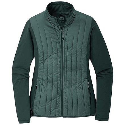 Outdoor Research Melody Hybrid Jacket - Womens, Fir, Small, 2714821858006