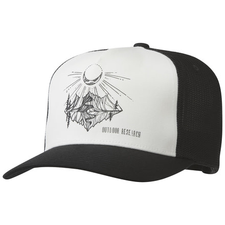 Outdoor Research Moonshine Trucker Hat, White/Black, One Size, 2692750026222