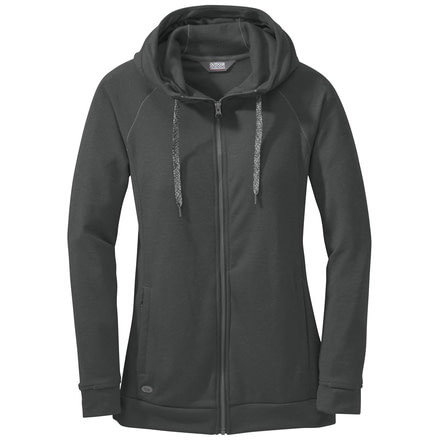 Outdoor Research Ozette Full Zip Hoody - Women's-Charcoal-Large