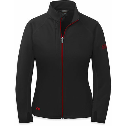 Outdoor Research Radiant Hybrid Jacket - Women's-Black/Flame-Medium