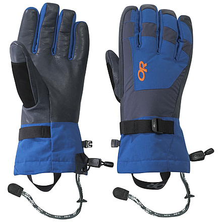Outdoor Research Revolution Gloves - Mens, Cobalt/Naval Blue/Burnt Orange, Extra Large, 2433451322009