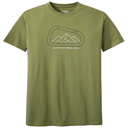 Outdoor Research Rumney Short Sleeve Tee - Mens, Olive, Small, 2760750650006