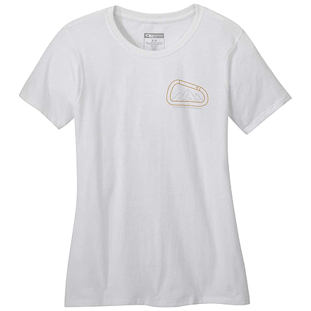 Outdoor Research Rumney Short Sleeve Tee - Womens, White, Small, 2760790002006