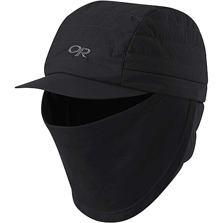 Outdoor Research Sahale Trapper Cap, Black, Small/Medium, 2776490001015