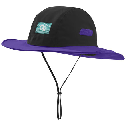 Outdoor Research Seattle Sombrero Retro, Unisex, Black/Purple Rain, S 264407-blk/prpl rn-S