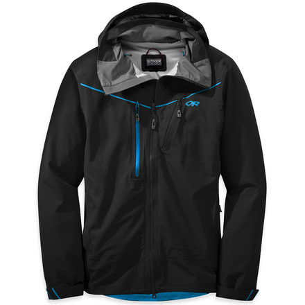 Outdoor Research Skyward Jacket - Men's-Black/Tahoe-Medium