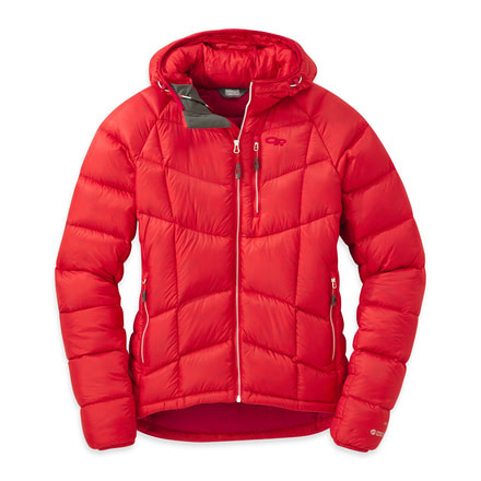 Outdoor Research Sonata Ultra Hooded Jacket - Women's-Flame/Scarlet-Large