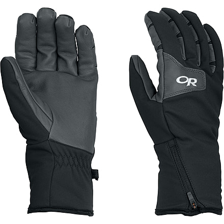 Outdoor Research Stormtracker Gloves - Mens-Black/Charcoal-Small