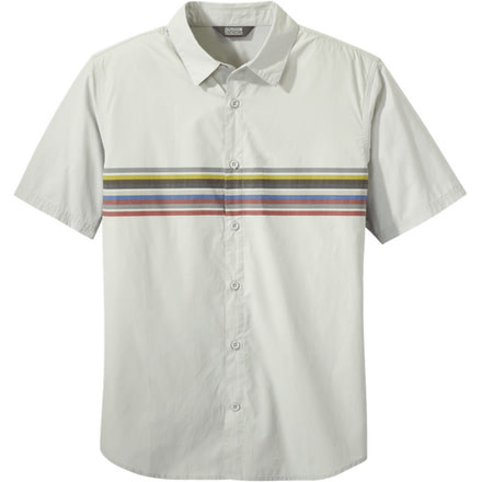Outdoor Research Strata Short Sleeve Shirt - Mens, Pebble Stripe, Extra Large, 2744251815009