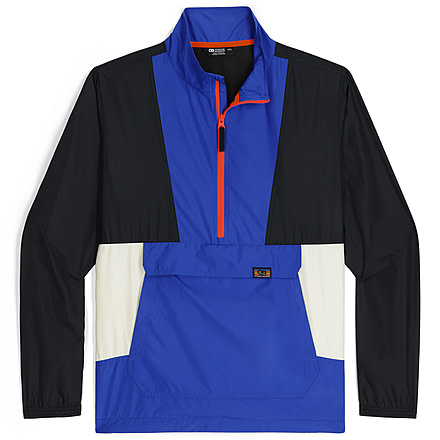 Outdoor Research Swiftbreaker - Mens, Black/Ultramarine/Snow, L, 3003322360008