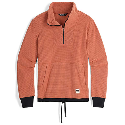 Outdoor Research Trail Mix Quarter Zip Pullover - Womens, Cinnamon/Black, Extra Large, 3001392615009