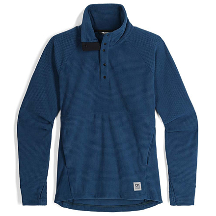 Outdoor Research Trail Mix Snap Pullover - Womens, Harbor, Extra Large, 2799732447009