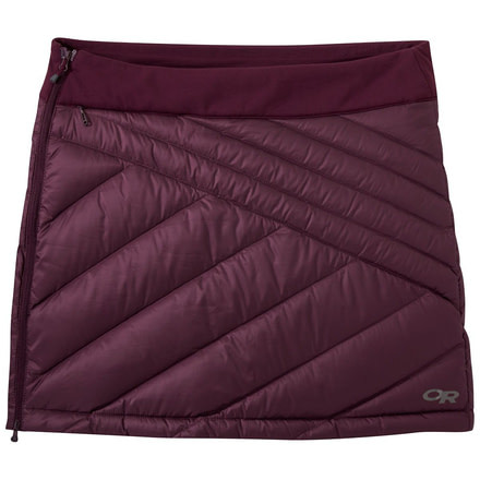 Outdoor Research Transcendent Down Skirt - Womens, Cacao, Large, 2714371567008