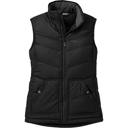 Outdoor Research Transcendent Down Vest - Womens, Black, Extra Small, 2681070001005