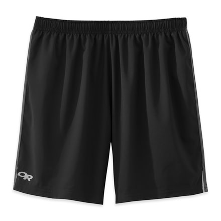 Outdoor Research Turbine Shorts - Mens-Black/Pewter-7 in-Small