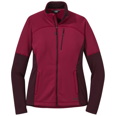 Outdoor Research Vigor Full Zip - Womens, Beet/Cacao, Medium, 2714761587007