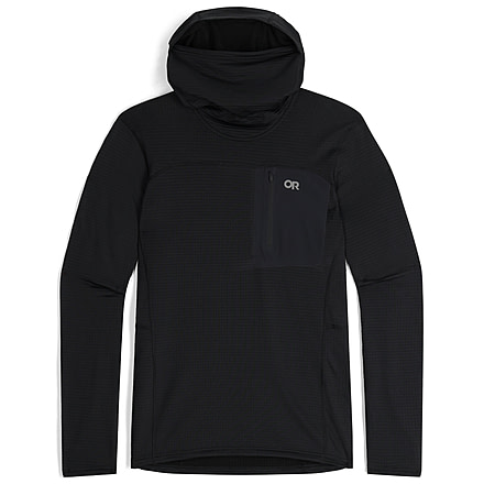 Outdoor Research Vigor Grid Fleece Pullover Hoodie - Mens, Black, Small, 3005020001006
