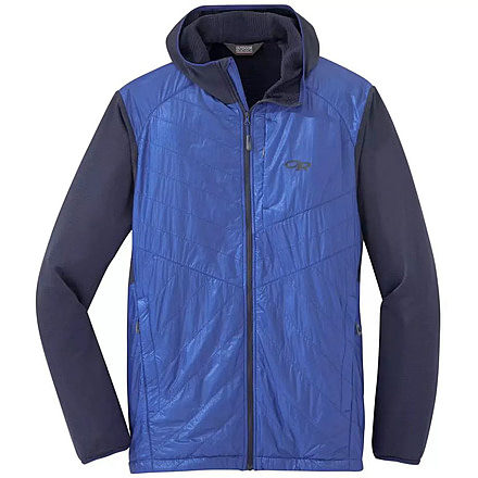 Outdoor Research Vigor Hybrid Hooded Jacket - Mens, Ink / Sapphire, Small, 2714271603006