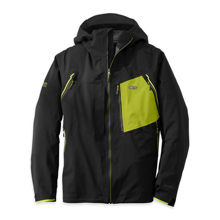 Outdoor Research White Room Jacket - Men's-Black/Lemongrass-Large