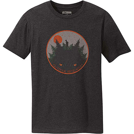 Outdoor Research Wolfe Short Sleeve Tee - Mens, Charco Heath, Small, 2778060893006