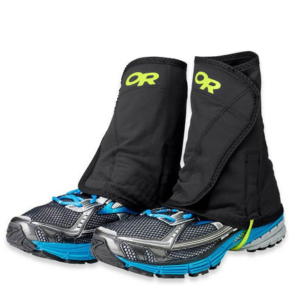 Outdoor Research Wrapid Gaiters - Mens-Black/Lemongrass-S/M