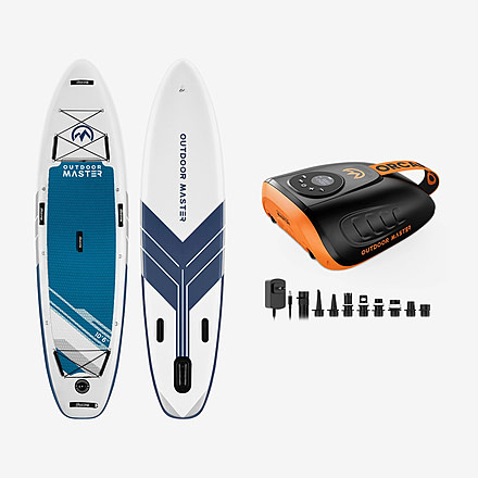 Outdoormaster Bundle Sale-106" iSUP Board + ORCA PRO Pump, 803866+805274
