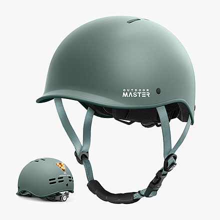 Outdoormaster GOAT Skate &amp; Cycling Helmet with Light, 804777-US