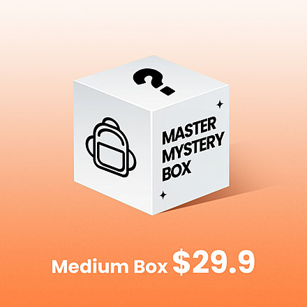 Outdoormaster Master Mystery Box - Medium Box 3-4 Items Inside, 804713+804270 +804271
