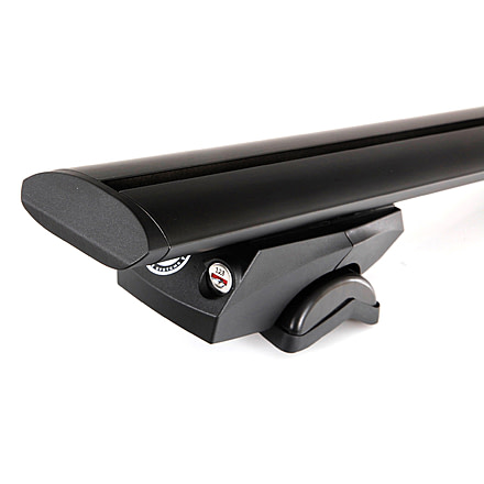 Overland Vehicle Systems FBM1 Freedom Bar Mounting Combo Kit, 4 Pieces Factory Side Rail Mount and 50in Straight Crossbars, Black, 22030107