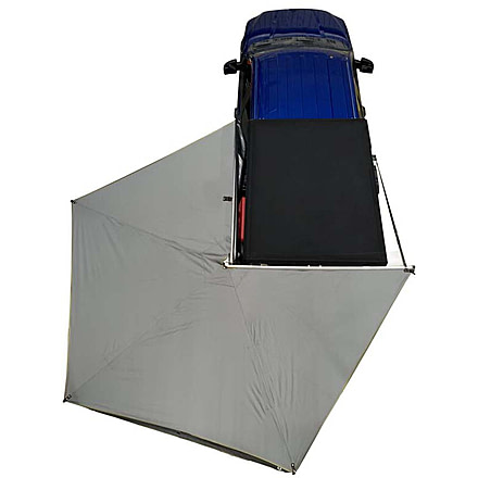 Overland Vehicle Systems Nomadic 270 LT Awning - Driver Side - Dark Gray Cover With Black Cover Universal, 19559907