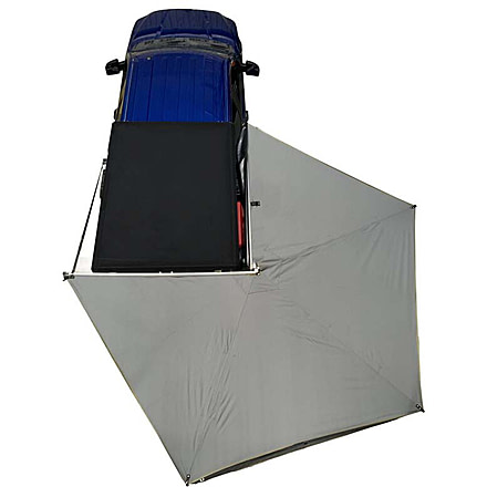 USED Overland Vehicle Systems Nomadic 270 LT Awning - Passenger Side - Dark Gray Cover With Black Cover Universal, 19569907, EDEMO1