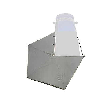 Overland Vehicle Systems Nomadic LT 270 Awning & Wall 1, 2, & Mounting Brackets - Driverside, Grey/Green, 19579907