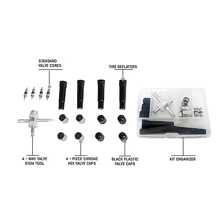 Overland Vehicle Systems 17-Piece Valve Stem Repair Kit — CampSaver