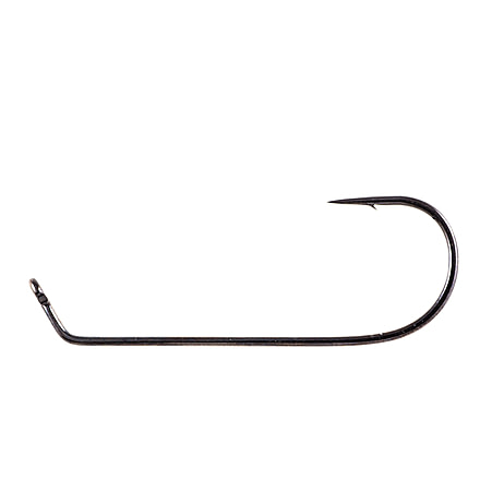 Owner Hooks 45 Degree Cross Eye Jig Hook, Black Chrome, 4/0, 5326-141