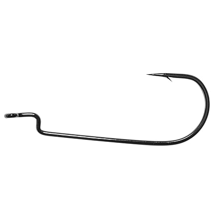 Owner Hooks All Purpose Worm Hook, Black Chrome, 3/0, 5191-131