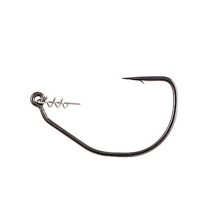 Owner Hooks Beast Hook with Twistlock Centering-Pin Spring, Black Chrome, 4/0, 5130-141