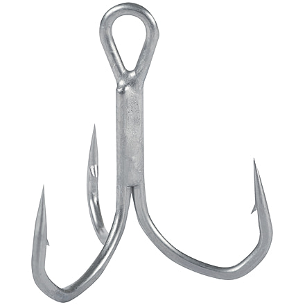 Owner Hooks STX-45 Zo Wire Treble Hook, XX+ Strong, Corrosion Resistant Shadow Finish, Size 4, 8/ Pack, 5645-075