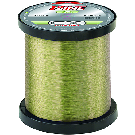 P-Line CX Premium Fluorocarbon-Coated Mono Service Spool 4lb 3000yd Moss Green, CXBSMG-4