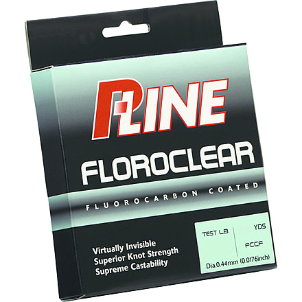 P-Line Floroclear Fluorocarbon Coated Mono, Clear, 6lb 300Yd, FCCF-6