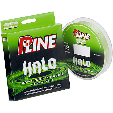 P-Line Halo Fluorocarbon Fishing Line 6lb 200yd Mist Green, HF200-6