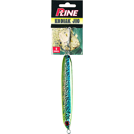 P-Line Kodiak Jig, Chartreuse Blue Chrome, 9oz, PKJ9-04