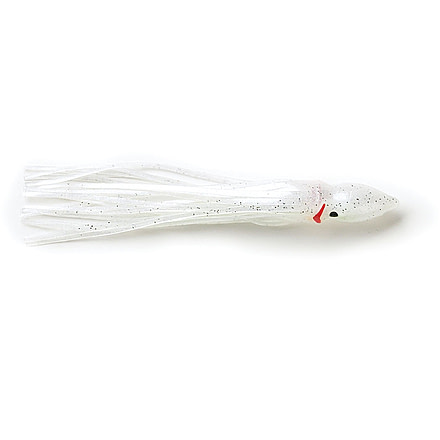 P-Line Sunrise Squid Skirt 4 1/2", White, 5/Pack, SQ45-002