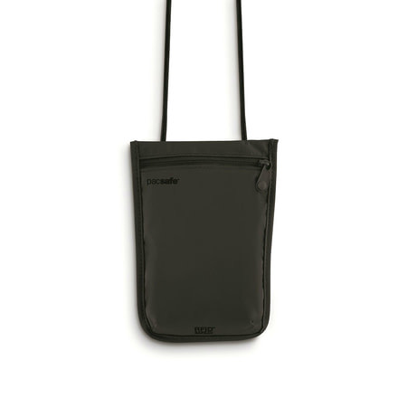 Pacsafe RFIDsafe 75 RFID-Blocking Neck Pouch-Black