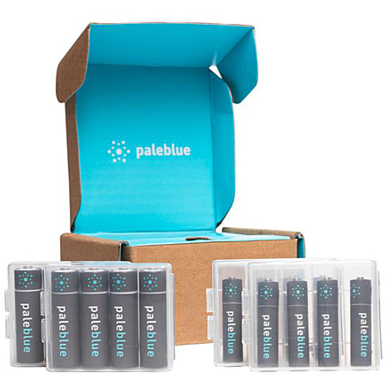 Pale Blue Earth AA and AAA Sustainability Battery Kit, PB-SB-C