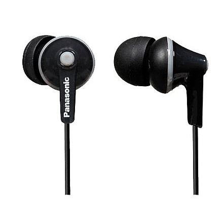 Panasonic Ergofit In-ear Earbuds- Black RP-HJE125-K