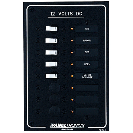 Paneltronics DC 8 Position Breaker Panel w/LEDs Standard 29767