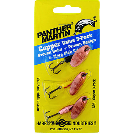 Panther Martin CP3 Spinner Kit, 1/8 oz, Copper, 3/Pack, CP3