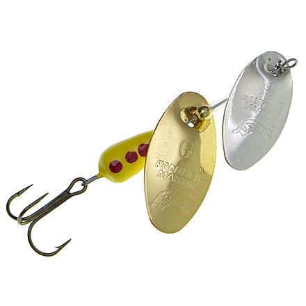 Panther Martin Dual Flash Spinner, Silver &amp; Gold, Size 2, 2DFPMDF-SG