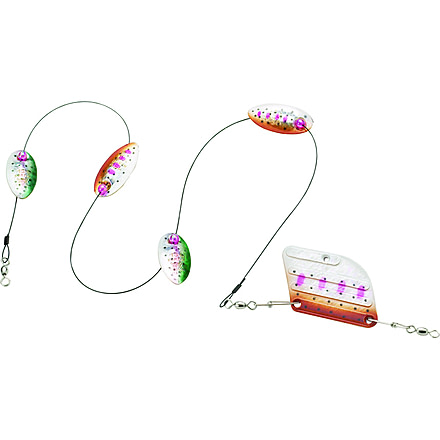 Panther Martin High Lake Troll, #15, 1 oz, Mark Drag Rudder Rainbow &amp; Trout, 15MDR-RTH